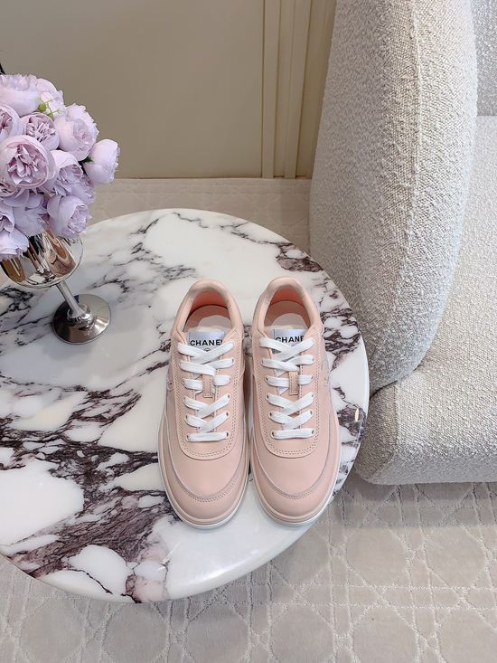 Chanel Comfortable Leather Casual Plank Shoes