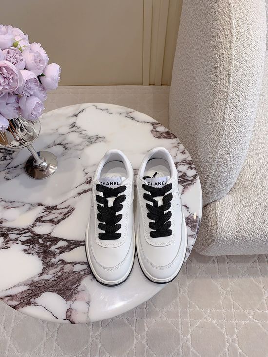 Chanel Classic Leather Casual Shoes with Comfort Fit