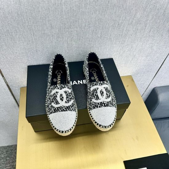 Chanel Hand-stitched Loafer with Double C Logo Accent