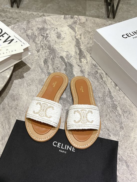 Celine Premium Retro Roman Style Genuine Leather Sandals