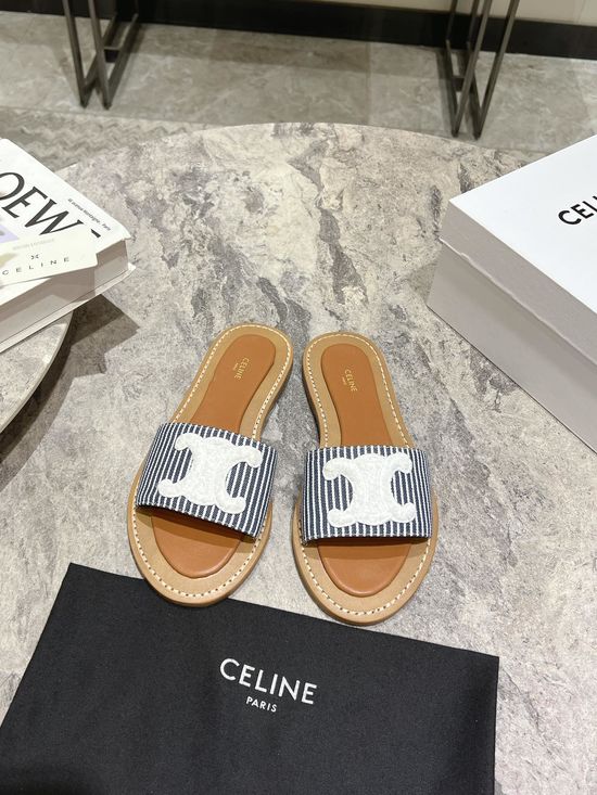 Celine Premium Retro Roman Style Genuine Leather Sandals