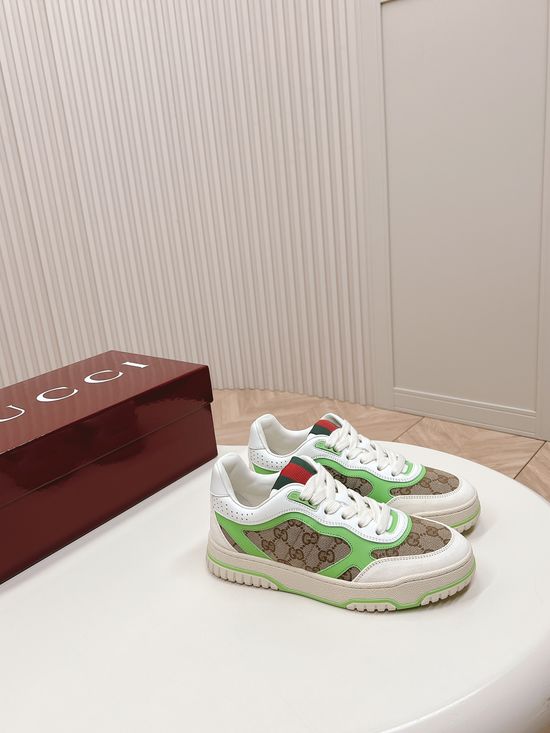 Gucci Embroidered Pattern Thick Sole Non Slip Casual Shoes