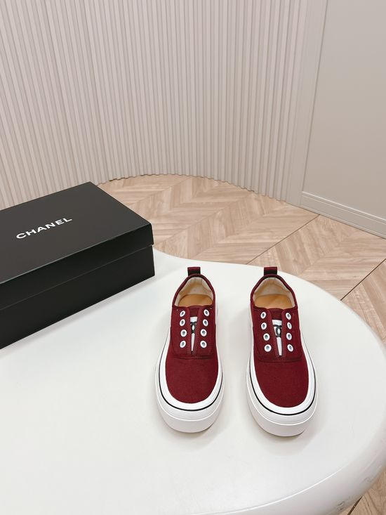 Chanel Thick Sole Casual Sneakers Comfortable Height Boost