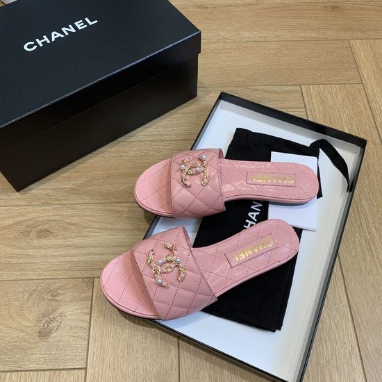 Chanel Low-heel Dress Shoes Elegant Comfortable Genuine Leather Footwear