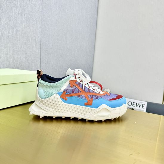 Fendi Breathable Mesh Sneakers Genuine Leather Stitching Non-slip Sole