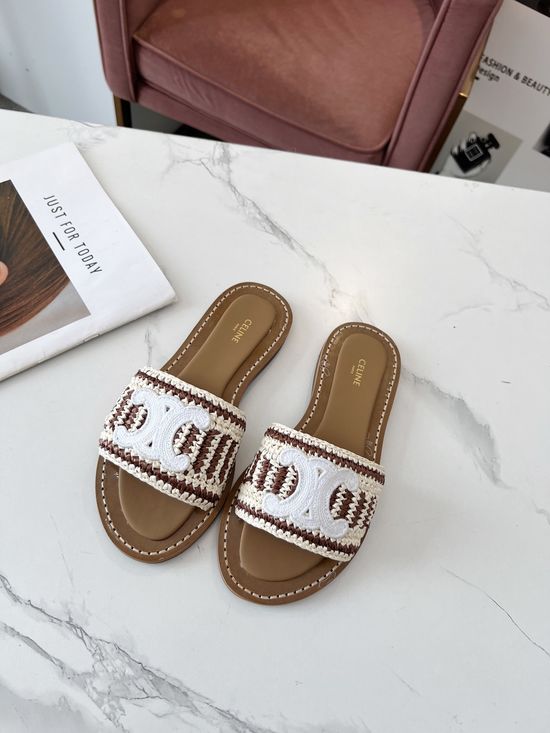 Celine Hand Stitched Comfortable Mule Slippers