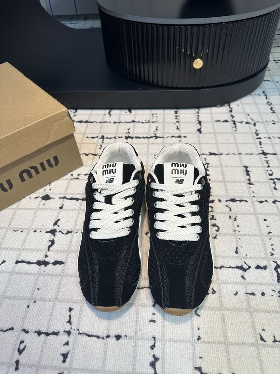 Miu Miu Vintage Deconstructed Casual Sneakers With Double Laces