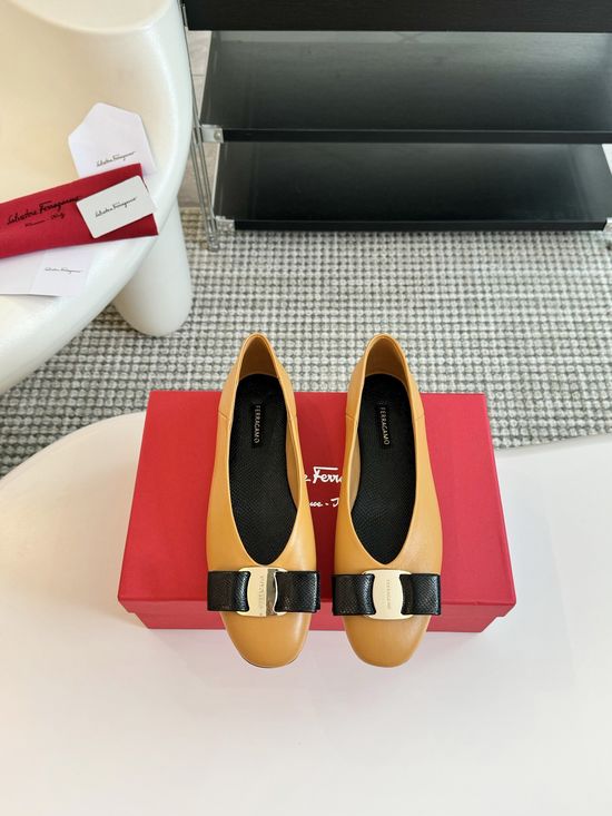 Louis Vuitton Bowknot Decor Chunky Heel Pumps Soft Leather Comfortable Versatile Shoes
