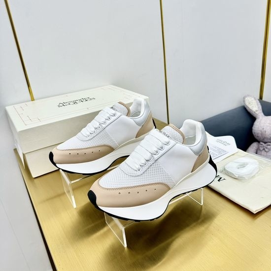 McQueen Premium Leather Stitched Athletic Running Chunky Sneakers