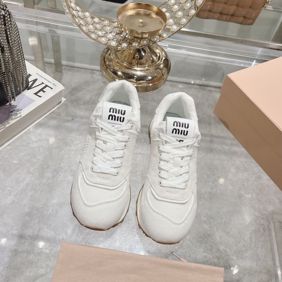Miu Miu Classic Paneled Comfortable Elevated Casual Sneakers