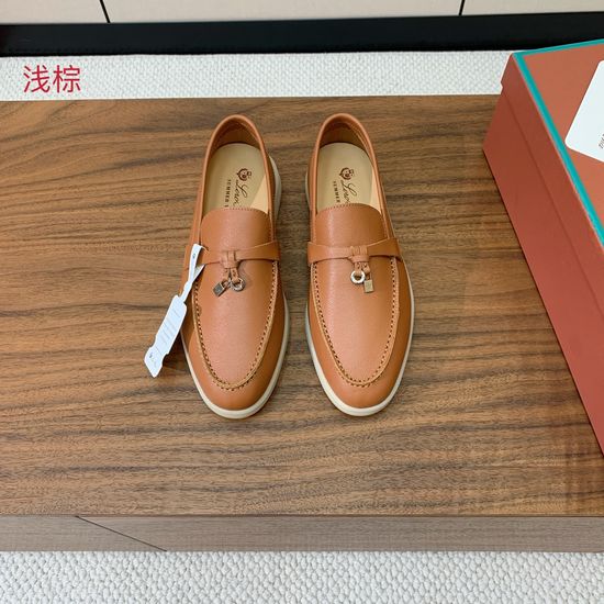 Loro Piana Premium Leather Casual Loafer Daily Shoes