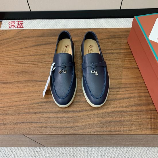 Loro Piana Premium Leather Casual Loafer Daily Shoes