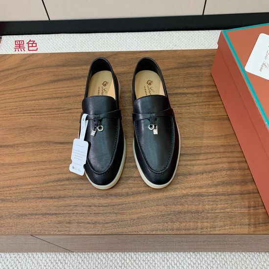 Loro Piana Premium Leather Casual Loafer Daily Shoes