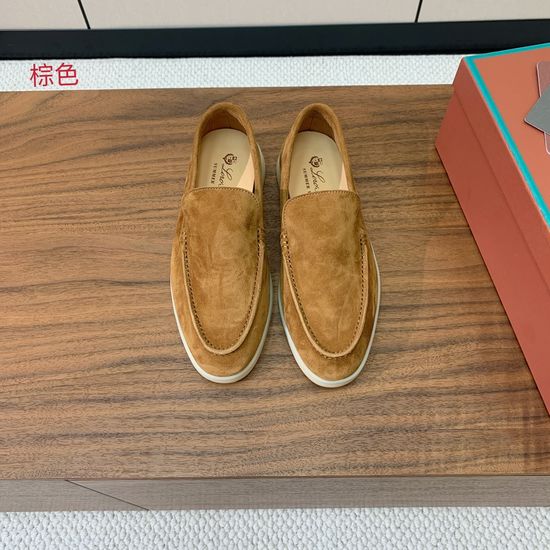 Loro Piana Smooth Leather Loafers Soft Lining Durable Outsole