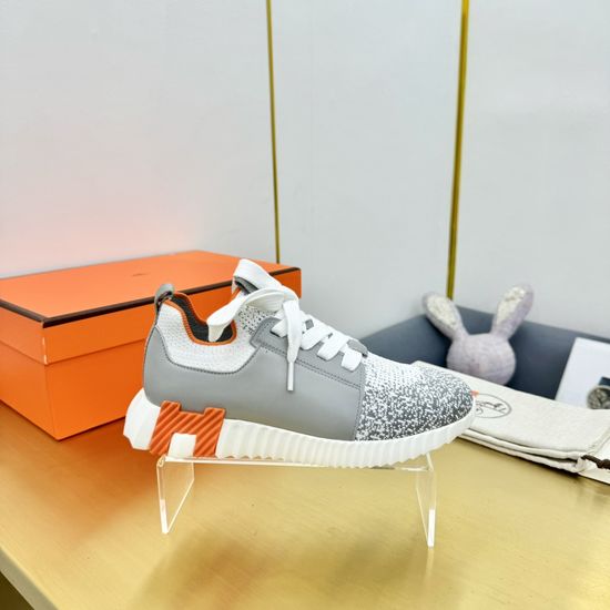 Hermes Classic Color Block Casual Comfortable Walking Shoes