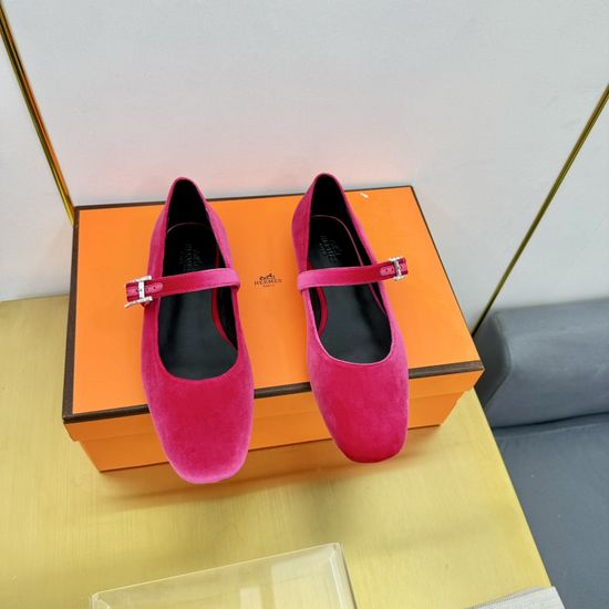 Hermes Handmade Suede Casual Comfortable Walking Shoes