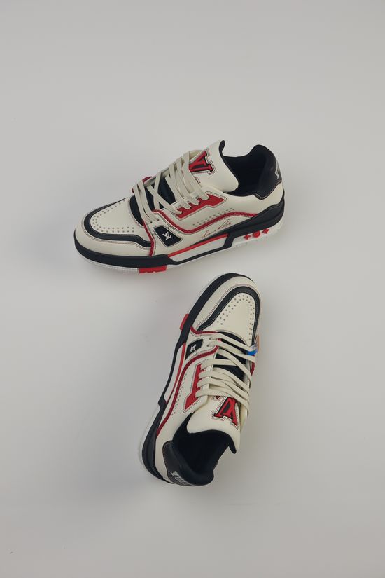 Louis Vuitton Woven Rivet Sneakers with Detailed Handcrafted Design