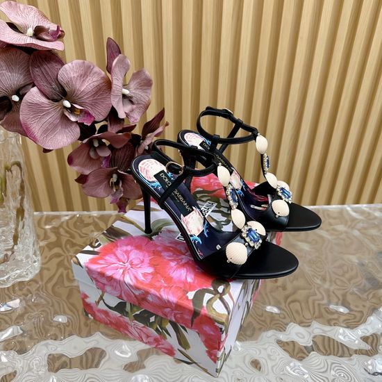 Dolce & Gabbana Elegant Pointed Toe Stiletto High Heel Sandals