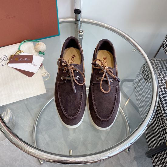 Loro Piana Classic Lace-up Loafers Premium Casual Comfort Footwear