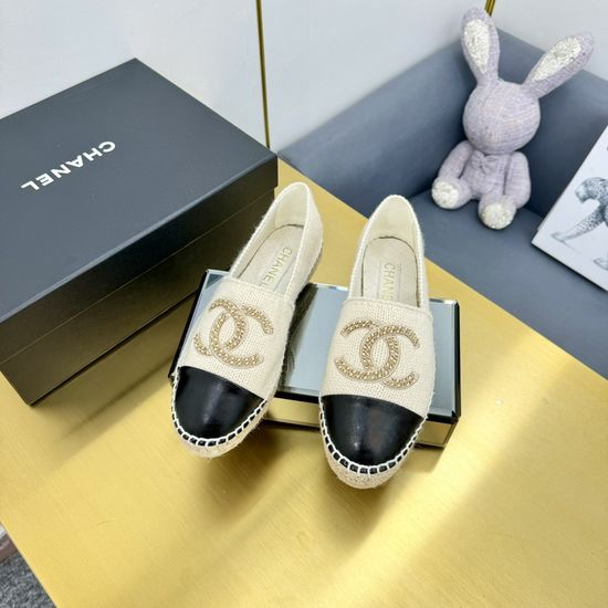 Chanel Casual Denim Espadrille Mules Slip On Comfort Shoes