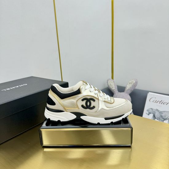Chanel Genuine Leather Fashion Casual Sports Sneakers