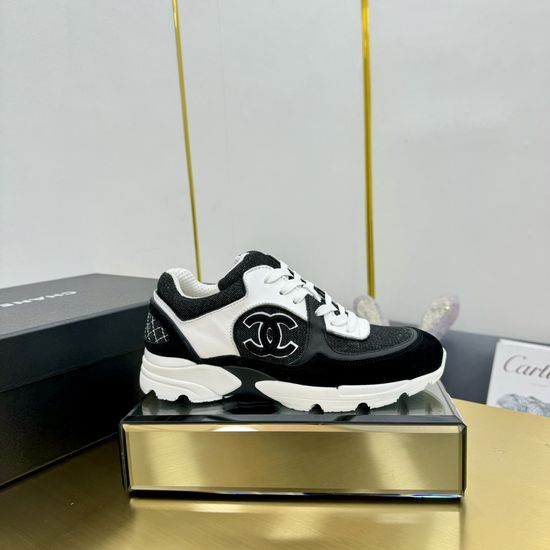 Chanel Classic Embroidered Leather Upper Casual Sports Shoes