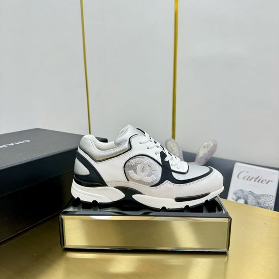 Chanel Genuine Leather Fashion Casual Sports Sneakers