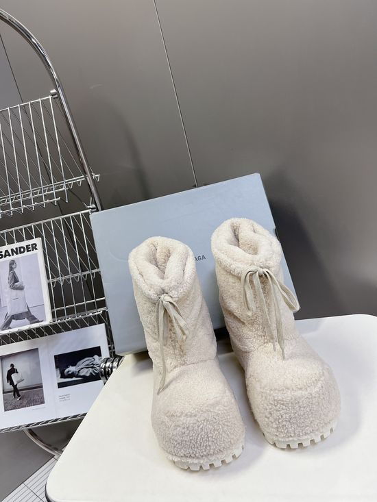 Balenciaga Warm Non-Slip Winter Snow Boots for Outdoor Wear