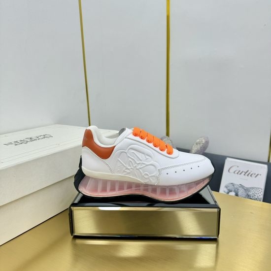 McQueen Premium Air Cushion Leather Athletic Running Sneakers