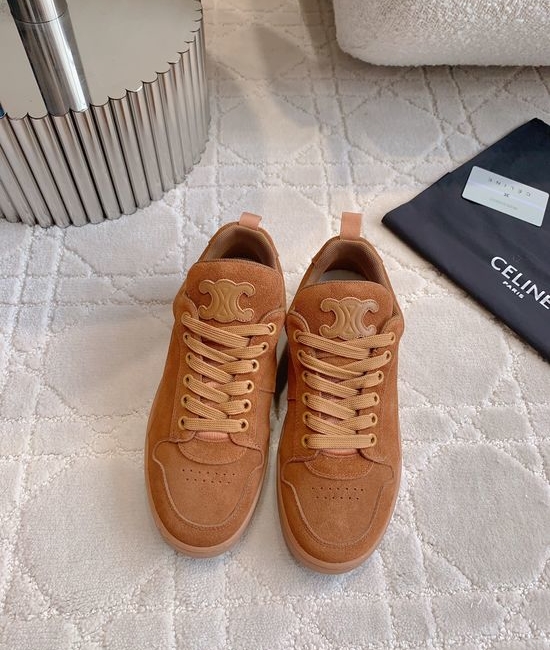 Celine Classic Color Matching Leather Casual Skate Shoes
