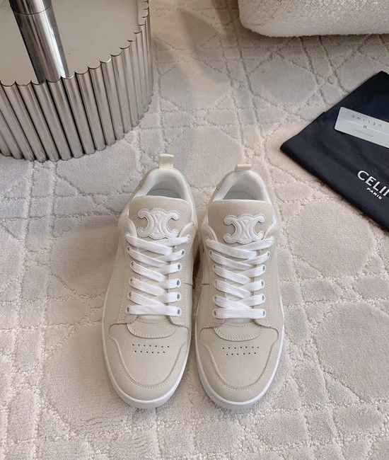 Celine Classic Color Matching Leather Casual Skate Shoes