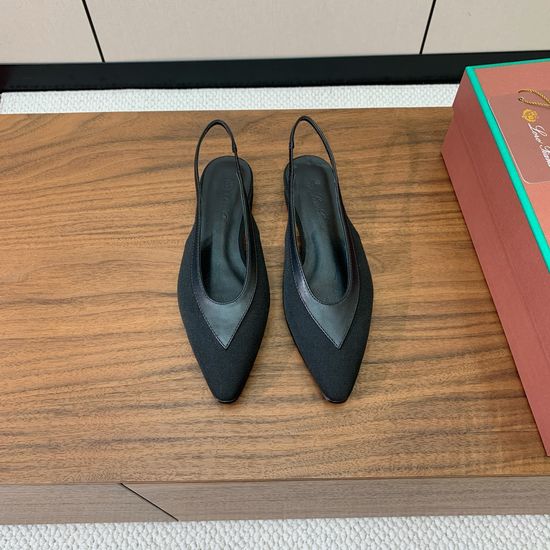Loro Piana Colorblock Slingback Flats Minimalist Style Versatile All Year