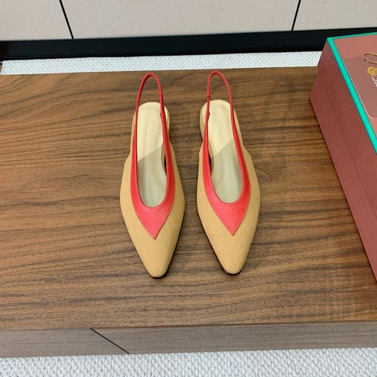 Loro Piana Colorblock Slingback Flats Minimalist Style Versatile All Year