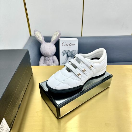 Chanel Soft Quilted Leather Casual Sneakers Comfortable Versatile