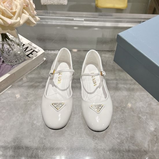 Prada Comfort Mary Jane Ballet Flats With Round Toe