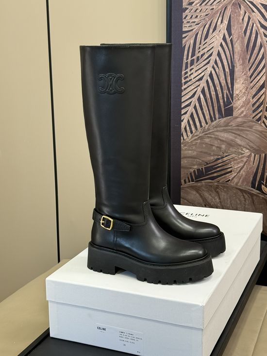 Celine Chic Chelsea Boots with Heel Enhancement