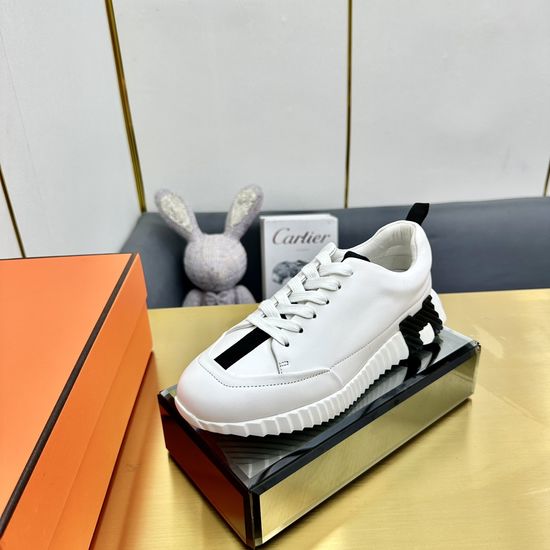 Hermes Classic Color Block Casual Comfortable Walking Shoes