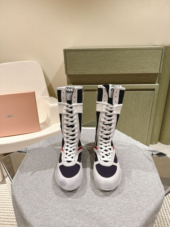 Miu Miu High-Top and Low-Top Fashion Boots