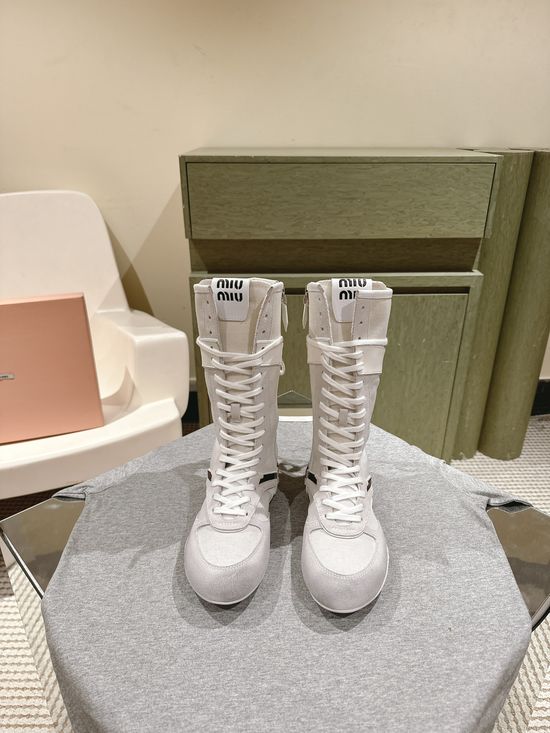 Miu Miu High-Top and Low-Top Fashion Boots