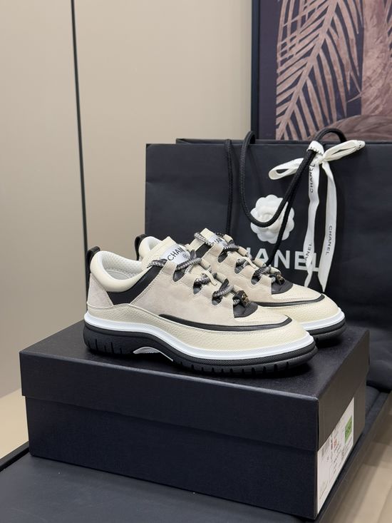 Chanel Quilted Pattern Soft Sole Comfortable Casual Sneakers