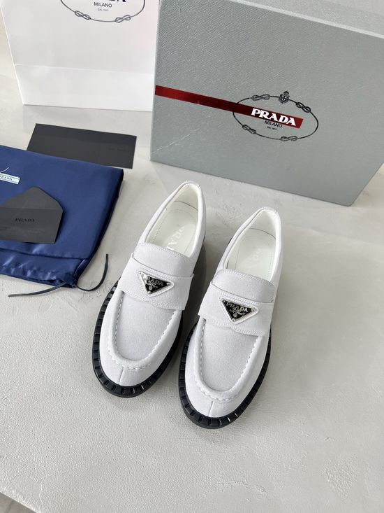 Prada Premium Suede Comfortable All Match Casual Shoes