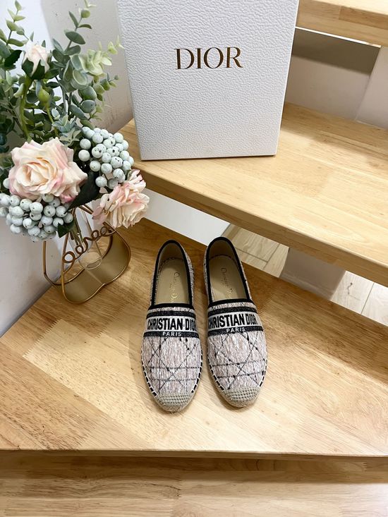 Christian Dior Embroidered Pattern Fisherman Shoes Comfortable Casual Footwear