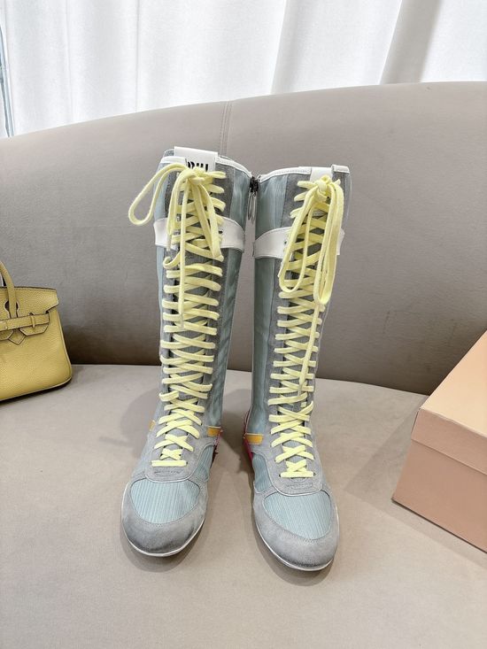 Miu Miu Vintage Suede Ankle Boots Comfortable Casual Footwear