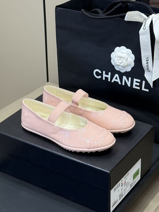 Chanel Soft Sheepskin Upper Round Toe Comfort Mary Jane Shoes