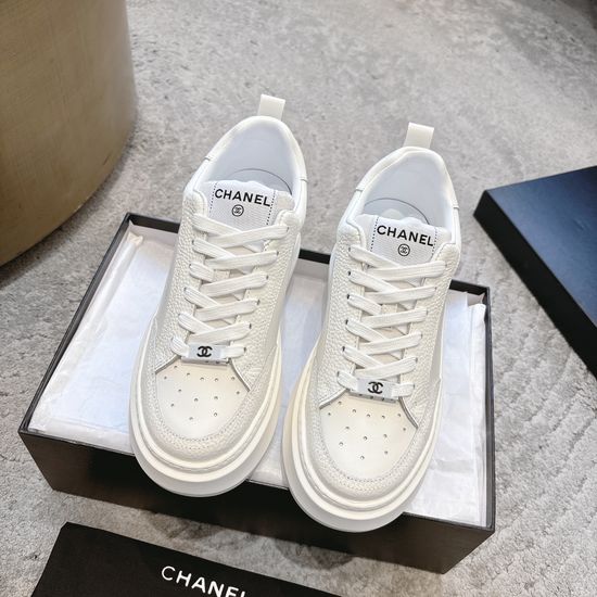Chanel Two-tone Casual Sneakers Durable Sole Comfortable Daily Shoes