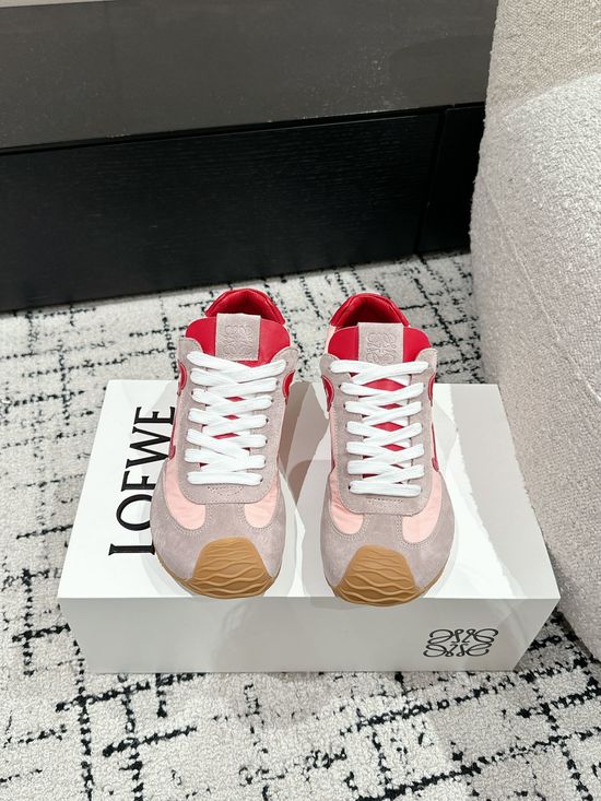 Loewe Soft Leather Non-slip Vintage Casual Daily Walking Sneakers