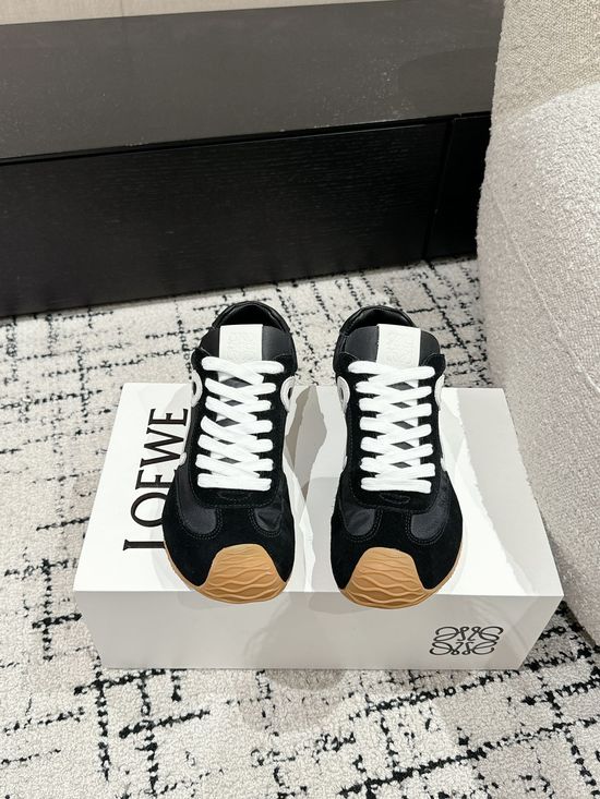 Loewe Soft Leather Non-slip Vintage Casual Daily Walking Sneakers