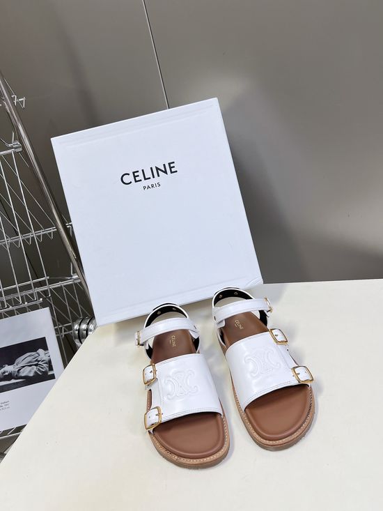 Celine Vintage Leather Non-slip Comfortable Casual Beach Sandals