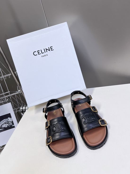 Celine Vintage Leather Non-slip Comfortable Casual Beach Sandals