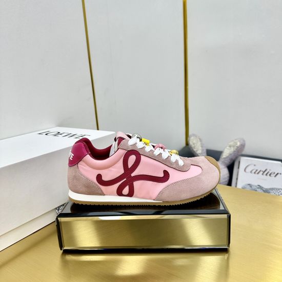 Loewe Retro Style Low Top Casual Training Sneakers